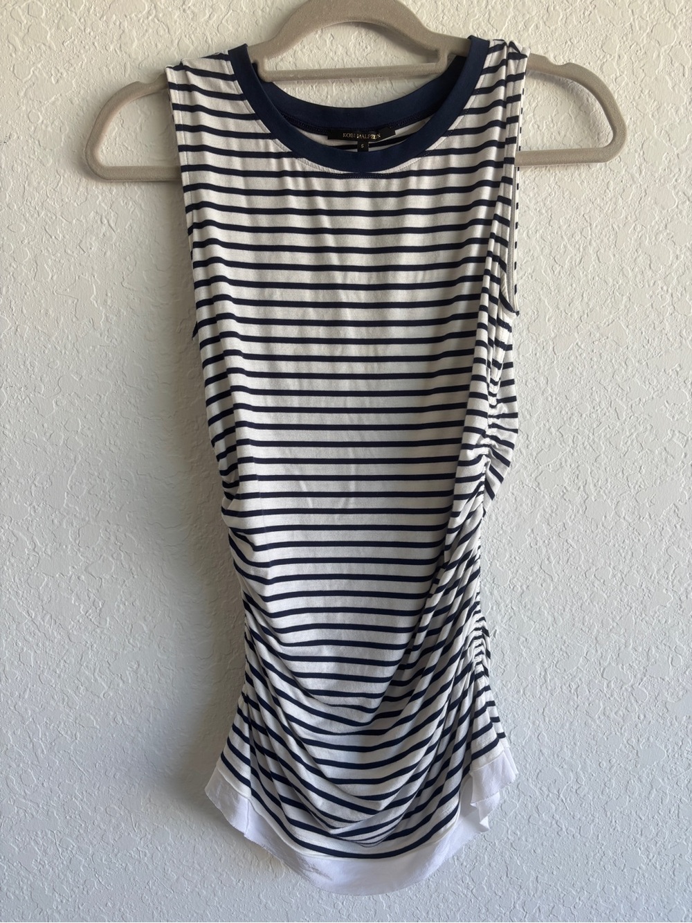 Kobi Halperin Striped Tank Top Size Small Blue & White | like new coastal chic